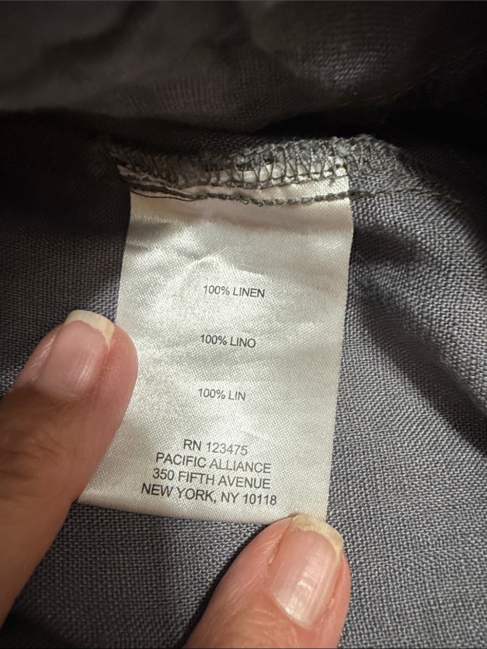 Ellen Tracy Linen Gray Cropped Drawstring Wide Leg Pants, Size XL. - Picture 8 of 14